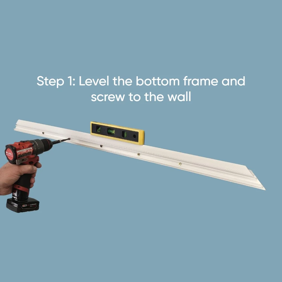 Measuring a mirror with a tape measure